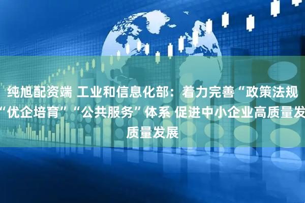 纯旭配资端 工业和信息化部：着力完善“政策法规”“优企培育”“公共服务”体系 促进中小企业高质量发展
